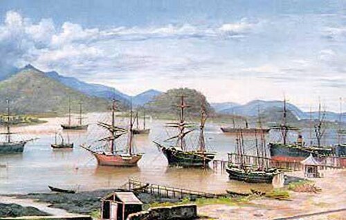 Veleiros e Navios no Porto de Santos, , Benedito Calixto de Jesus