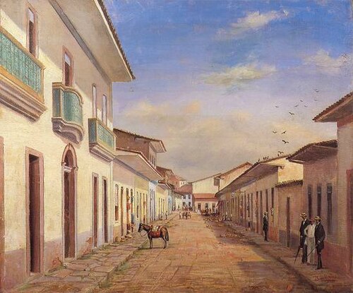 Rua do Comércio, em 1862, 1950, Benedito Calixto de Jesus