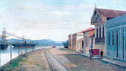 Porto de Santos, 1888, Benedito Calixto de Jesus
