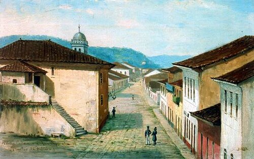 A Velha Cadeia e a Rua Septentrional (Santos de Outrora), , Benedito Calixto de Jesus