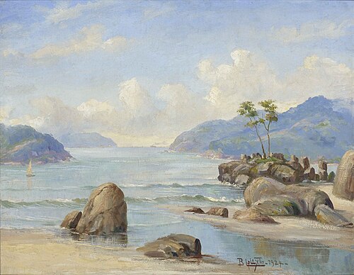 Canto de praia (Baixada santista), 1924, Benedito Calixto de Jesus
