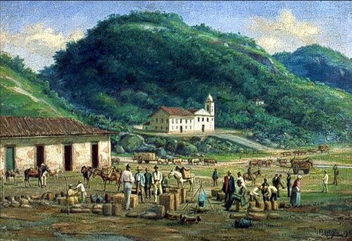 Hospital e Igreja da Misericórdia, em Santos, 1921, Benedito Calixto de Jesus