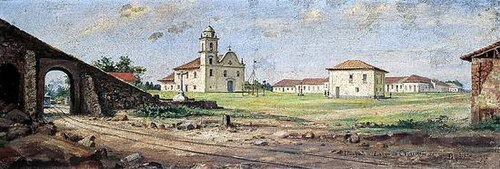 Itanhaém, Largo do Cruzeiro, 1917, Benedito Calixto de Jesus