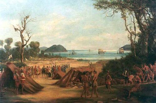 Foundation of São Vicente, 1900, Benedito Calixto de Jesus