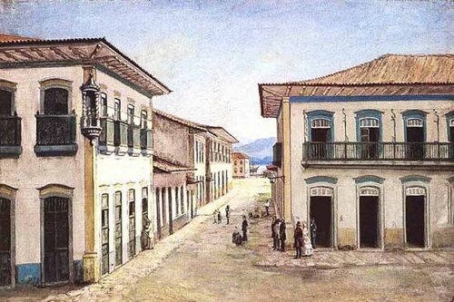 Largo do Rosário em Santos (sic), , Benedito Calixto de Jesus