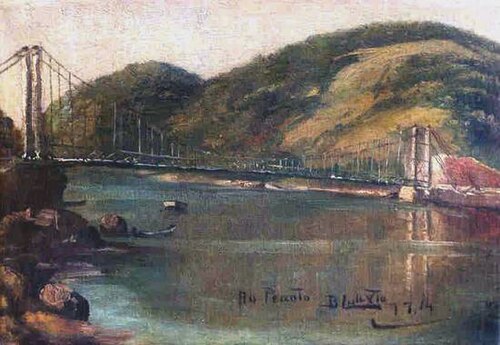 Ponte Pênsil (2), 1914, Benedito Calixto de Jesus