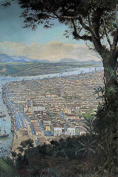 Porto de Santos em 1922, 1922, Benedito Calixto