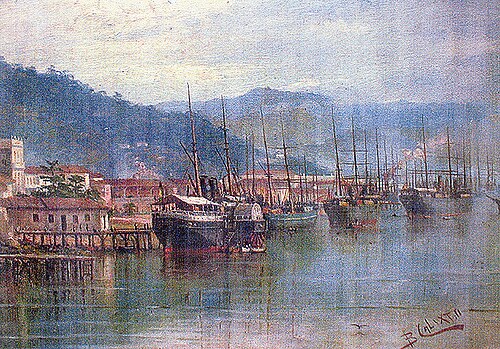 Porto de Santos, 1890, Benedito Calixto de Jesus