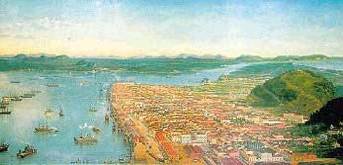 Vista da Cidade de Santos, 1898, Benedito Calixto de Jesus