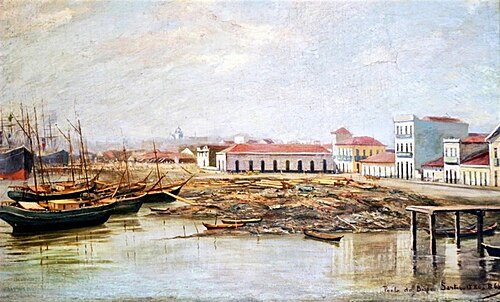 Porto do Bispo em 1886, 1886, Benedito Calixto de Jesus