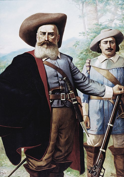 Domingos Jorge Velho e o Loco-tenente Antônio F. de Abreu, 1903, Benedito Calixto de Jesus