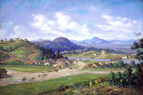 Vista de Cubatão, 1826, 1922, Benedito Calixto de Jesus