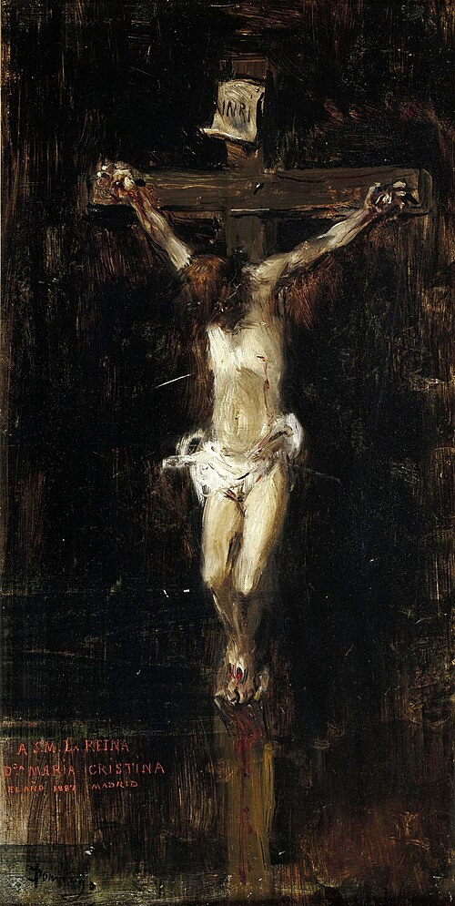 Cristo crucificado, 1887, Francisco Domingo y Marqués