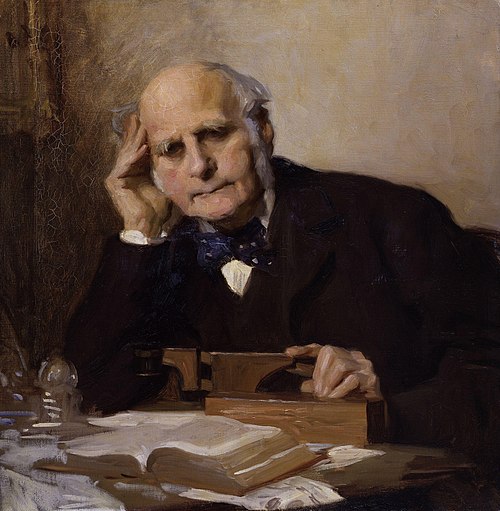 Sir Francis Galton, 1903, Charles Wellington Furse