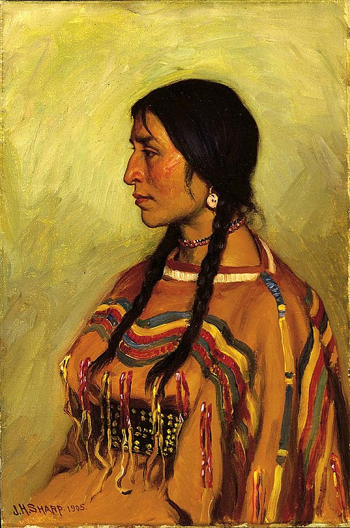 Blackfoot Indian Girl, 1905, Joseph Henry Sharp