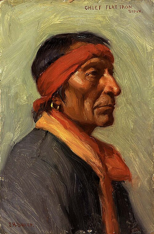 Chief Flat Iron, 1898, Joseph Henry Sharp