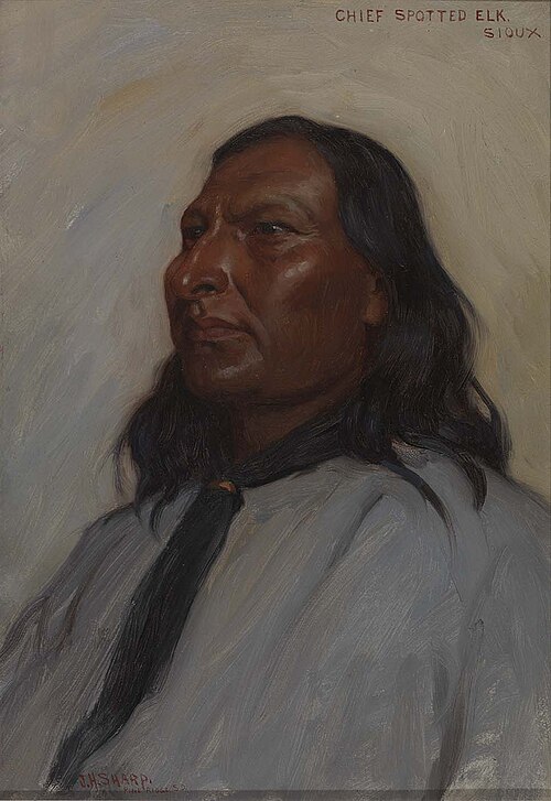 Spotted Elk, Chief, 1900, Joseph Henry Sharp