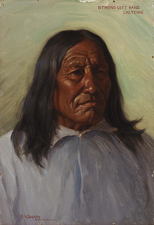 Strong Left Hand, 1900, Joseph Henry Sharp