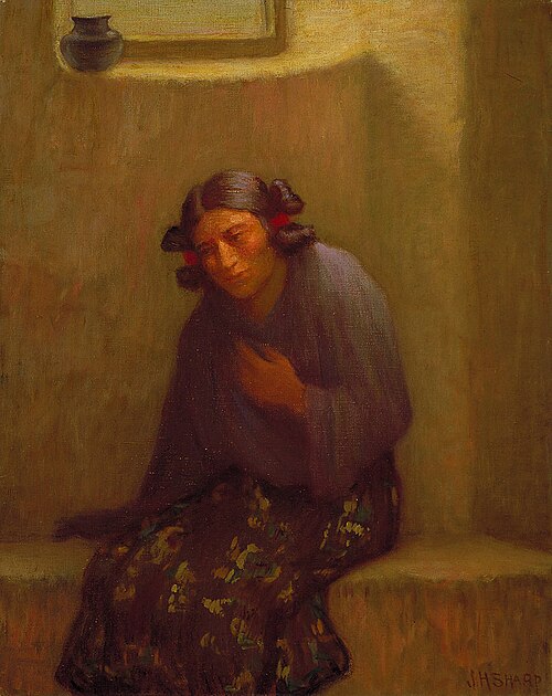 Twilight (Hopi Girl), 1896, Joseph Henry Sharp