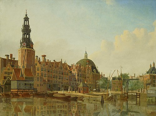 Haringpakkerstoren viewed from the IJ, 1767, Jan de Beijer