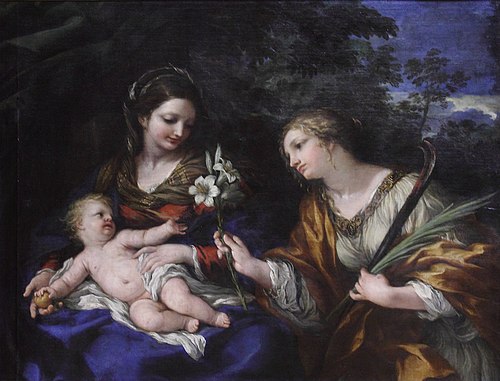Vierge à l'Enfant et sainte Martine, 1643, Pierre de Cortone