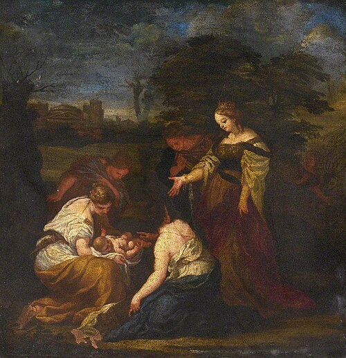 The Discovery of Moses in the Bulrushes, , Pierre de Cortone