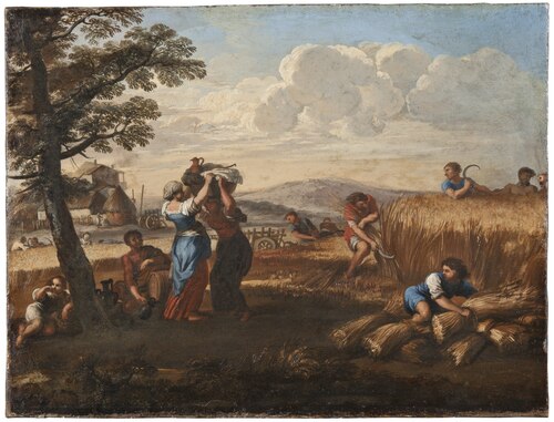 Landscape with Harvesting, 1750, Pierre de Cortone