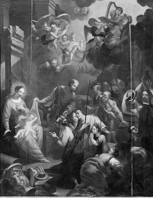 The Adoration of the Shepherds, , Pierre de Cortone