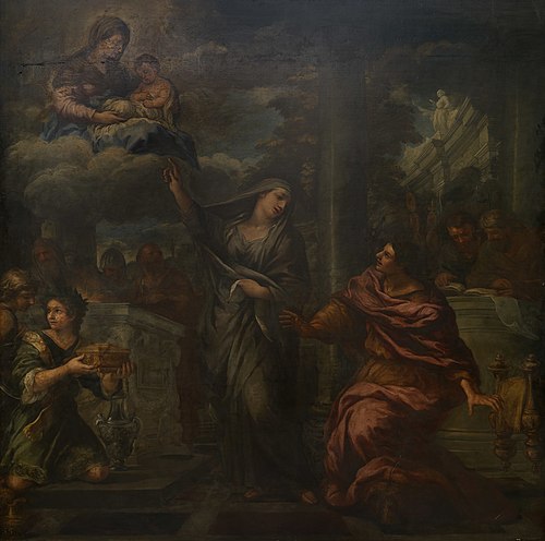 Augustus and the Tiburtine Sibyl, 1664, Pierre de Cortone