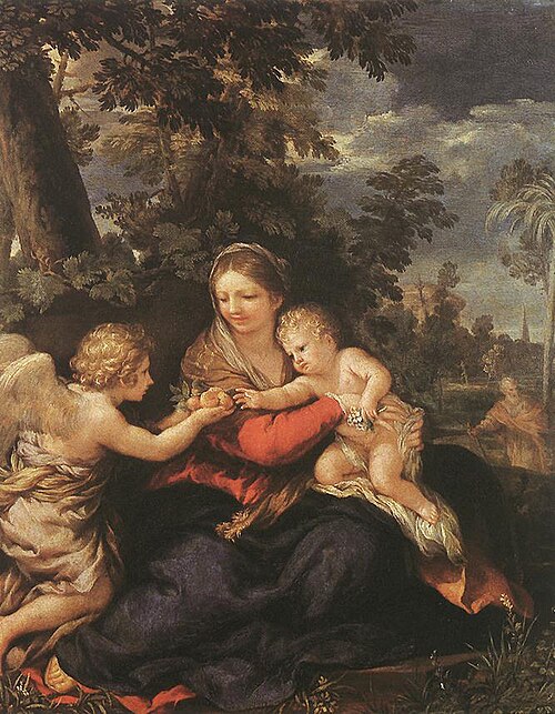 Le Repos pendant la fuite en Égypte, 1643, Pierre de Cortone