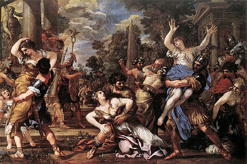 L'Enlèvement des Sabines, 1627, Pierre de Cortone