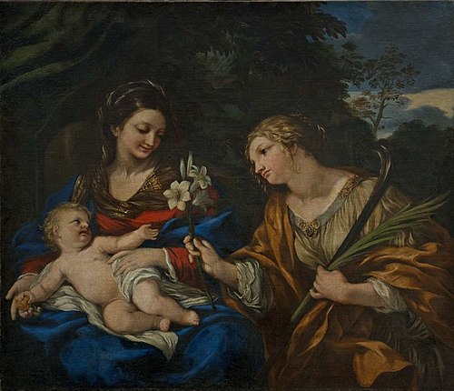 Mary and Child with Saint Martina, 1640, Pierre de Cortone