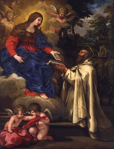 Saint Peter Damien Offering the Rule of the Camaldolese Order to the Virgin, , Pierre de Cortone