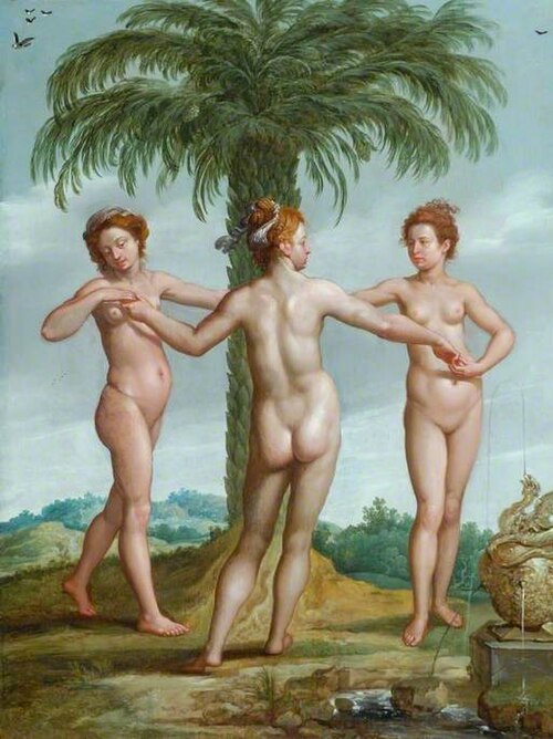The Three Graces (Aglaia, Thalia and Euphrosyne), , Le Primatice