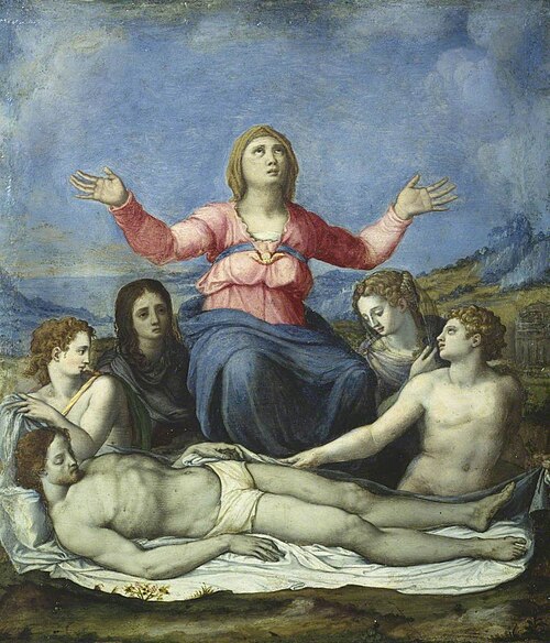 Lamentation over the Dead Christ, , Alessandro Allori