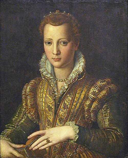 Portrait of Maria di Cosimo I de' Medici (?), 1555, Alessandro Allori