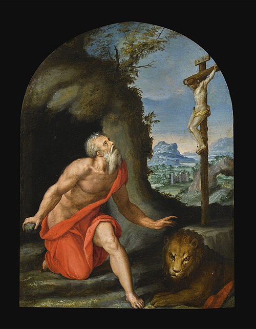 Saint Jerome in the Wilderness, , Alessandro Allori