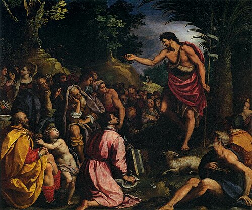 The Preaching of St John the Baptist, 1601, Alessandro Allori