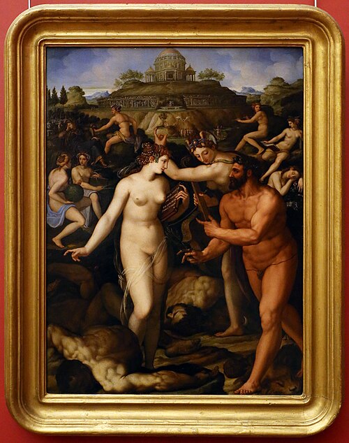Hercules crowned by a Muse, 1568, Alessandro Allori