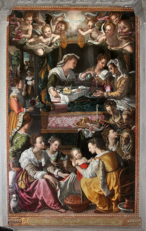 Birth of the Virgin, 1595, Alessandro Allori