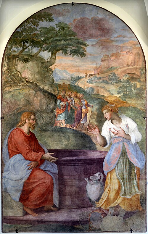 Jesus and the Samaritan woman at the Well, 1577, Alessandro Allori