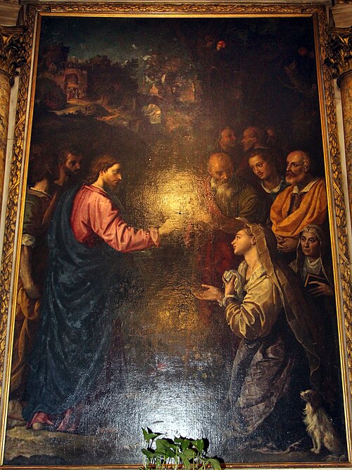 Jesus and the woman of Canaan, , Alessandro Allori