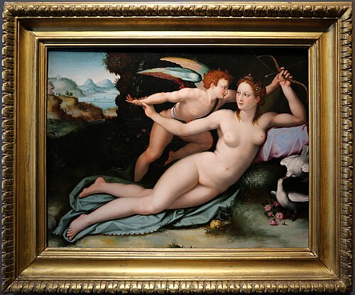 Venus and Cupid, 1570, Alessandro Allori