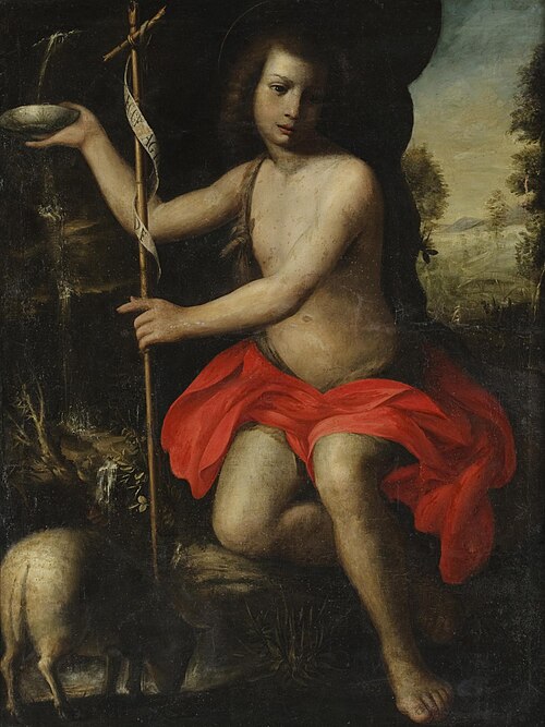 Saint John the Baptist in the Wilderness, , Alessandro Allori