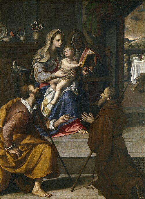 The Holy Family of Cardinal Fernando de’ Medici, 1584, Alessandro Allori