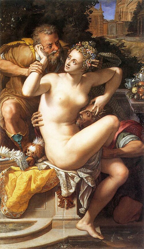 Susanna and the Elders, 1561, Alessandro Allori
