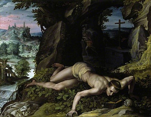 The Temptation of St Benedict, 1587, Alessandro Allori