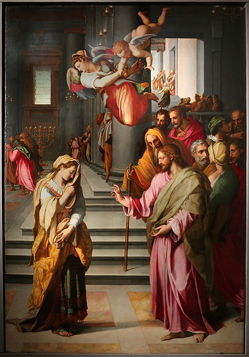 Christ and the Adulteress, 1577, Alessandro Allori
