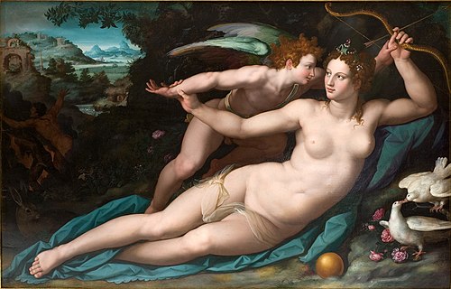 Venus and Cupid, 1570, Alessandro Allori