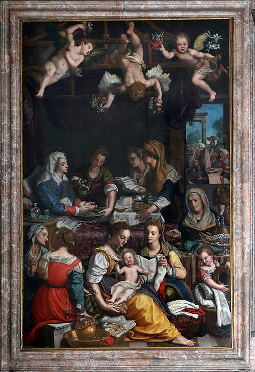 Birth of the Virgin, 1602, Alessandro Allori